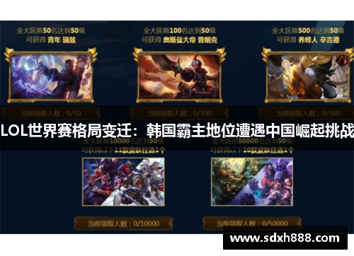 LOL世界赛格局变迁：韩国霸主地位遭遇中国崛起挑战
